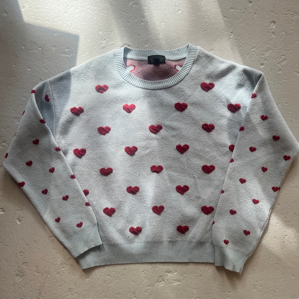 TOPSHOP heart sweater